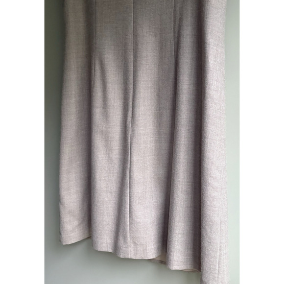 BANANA REPUBLIC Short Sleeve Wool Sheath Dress | Size 6 Neutral Beige Minimalist - Picture 10 of 15